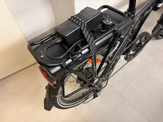 Bicicleta Eléctrica Plegable Negra
