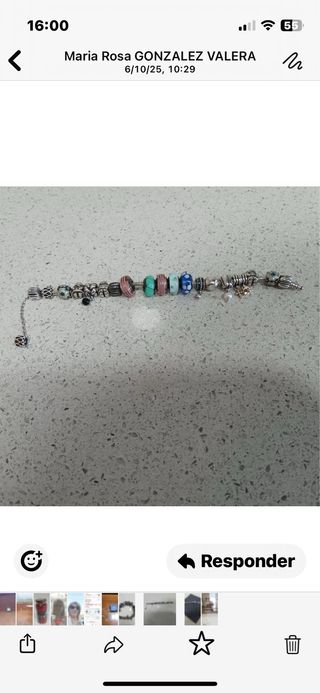 Pulsera Pandora con 21 Abalorios 
