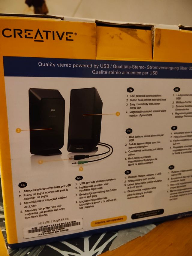 Altavoces Creative A50