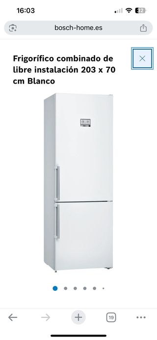 Nevera Combi Bosch No Frost con garantía