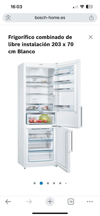 Nevera Combi Bosch No Frost con garantía