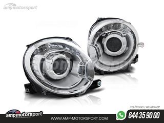 FAROS DELANTEROS LUPA PARA FIAT 500