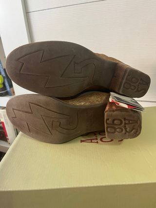 Botines A.S. 98 Marrón/Dorado Talla 39