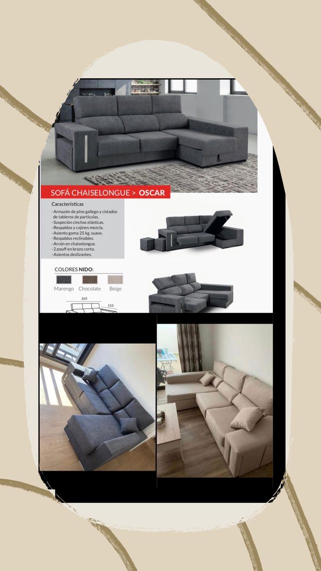 CHAISE LONGUE EN OFERTA NUEVO A ESTRENAR 350€