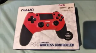 Mando PS4 compatible inalámbrico rojo