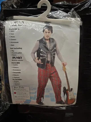 Disfraz Punk Talla M