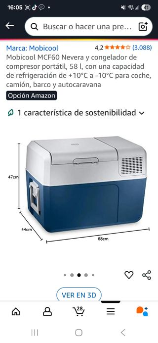 Nevera Mobicool MCF60