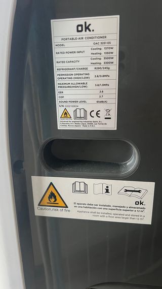 Aire Acondicionado Portátil y Deshumidificador OK