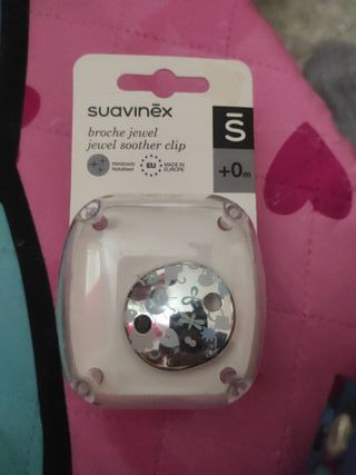 Broche Suavinex Jewel Soother Clip S