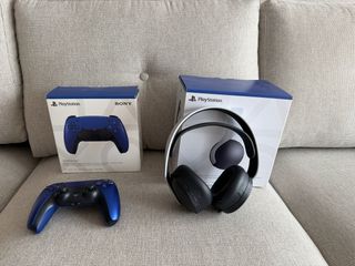 Mando PS5 DualSense Azul + Auriculares
