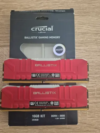 Crucial Ballistix DDR4-3600 16GB (2x8GB) RGB