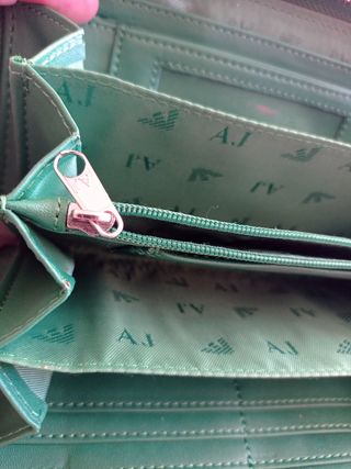 Cartera Armani Jeans Verde Charol