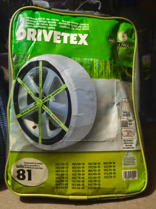 Cadenas de tela para nieve DRIVETEX Talla 81