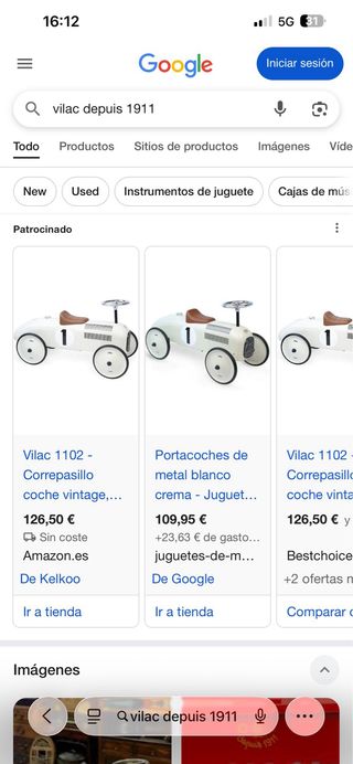 Correpasillos Coche Vintage Vilac 1911