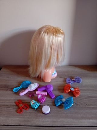 Cabeza de muñeca Nancy para peinar y maquillar