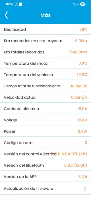 Patinete Eléctrico SmartGyro Ziro 2 Azul