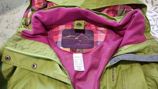 Chubasquero Quechua verde talla M