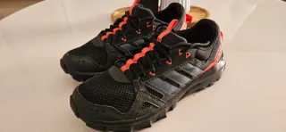 Zapatillas Adidas Hombre Talla 42.5 Negras Naranja