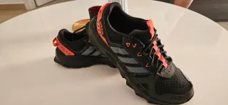 Zapatillas Adidas Hombre Talla 42.5 Negras Naranja