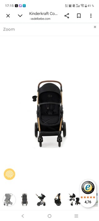 Silla de paseo Kinderkraft Moov2 3iezas