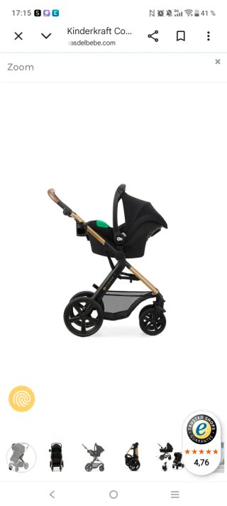 Silla de paseo Kinderkraft Moov2 3iezas