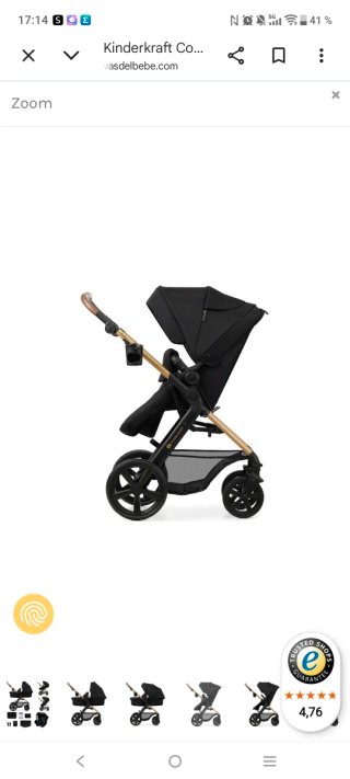 Silla de paseo Kinderkraft Moov2 3iezas