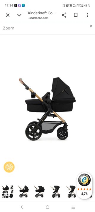 Silla de paseo Kinderkraft Moov2 3iezas