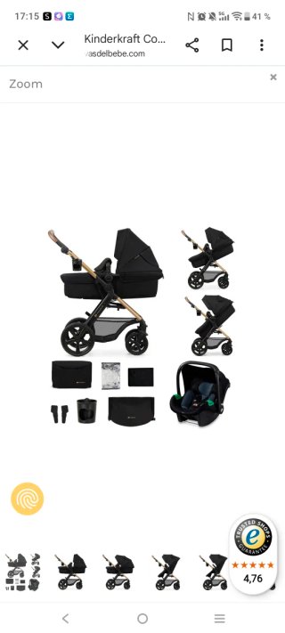 Silla de paseo Kinderkraft Moov2 3iezas