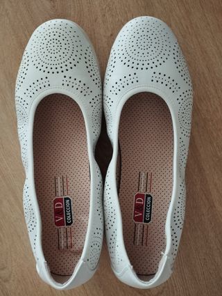 Zapatos blancos talla 37