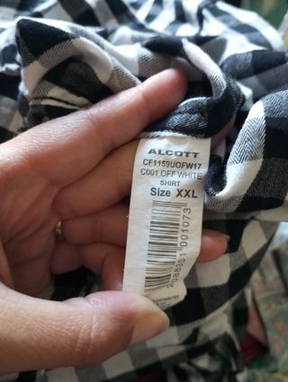 Camicia a quadri Alcott XXL