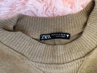 Conjunto Zara Top y Falda Marrón Talla M