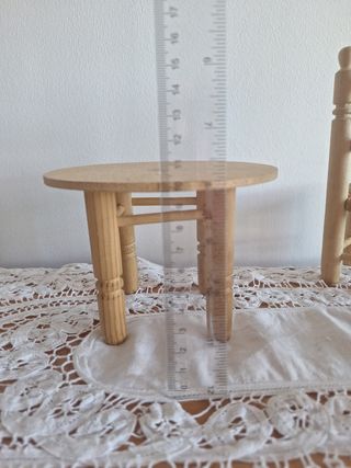Mobili vintage per bambole in legno