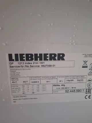 Congelador Liebherr GP1213 Blanco