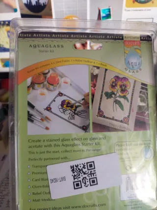 Kit Pintura Cristal Aquaglass Docrafts