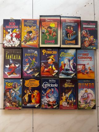 Lote 15 VHS:Clásicos Disney+Conan niño del futuro