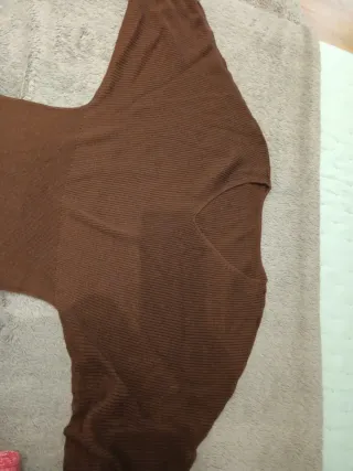 Vestido punto marrón chocolate