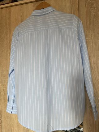 Camisa de rayas azul Lefties Talla S