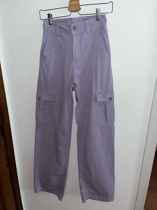 Pantalones cargo morados