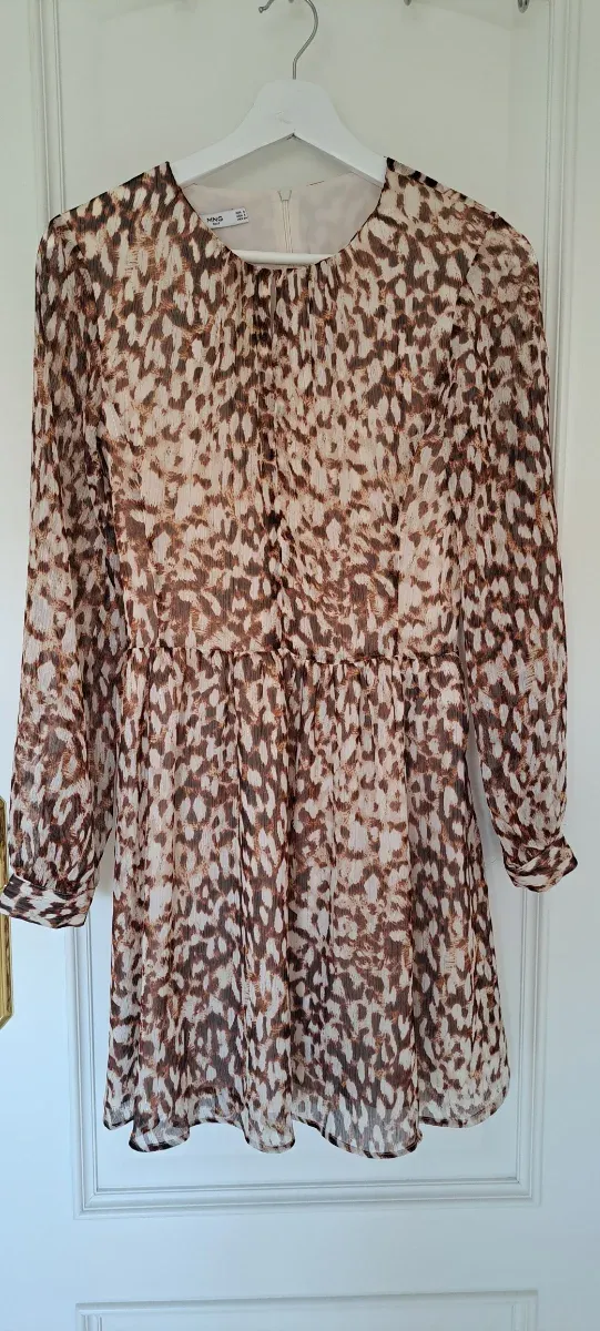 Vestido Mango Animal Print XS