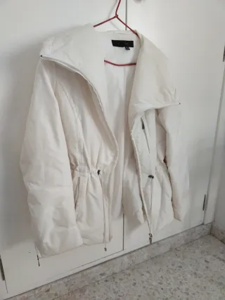 Chaquetón mujer blanco