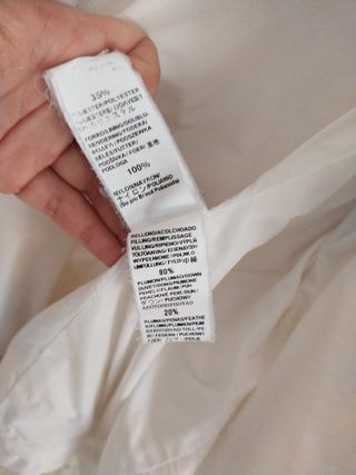 Chaquetón mujer blanco