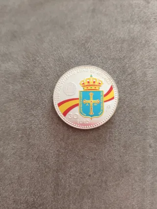 Moneda Plata 30 Euros Reino de Asturias