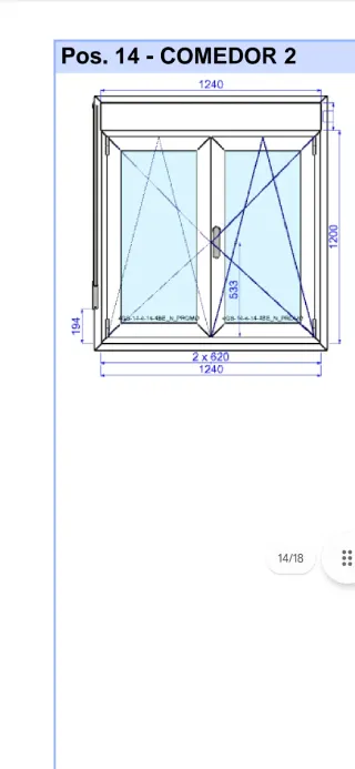 Ventana corredera aluminio con persiana