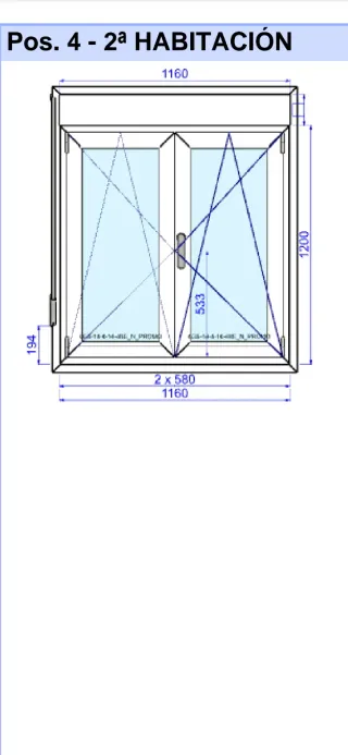 Ventana corredera aluminio con persiana
