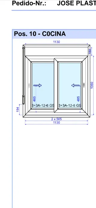 Ventana corredera aluminio con persiana