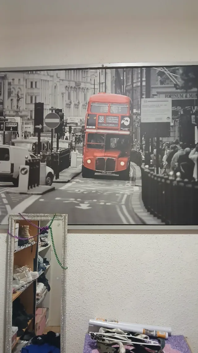 Cuadro Decorativo Bus Rojo Londres