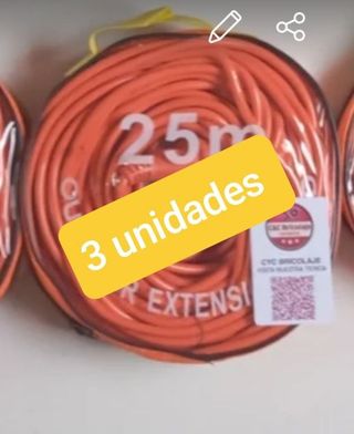 Lote 3 alargadores de -25-metros 