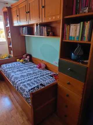 Dormitorio nido completo madera