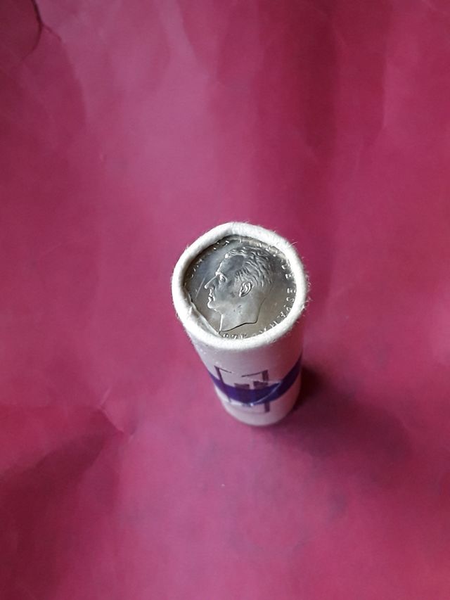 CARTUCHO FNMT DE 50 MONEDAS DE 5 PESETAS 1975*80