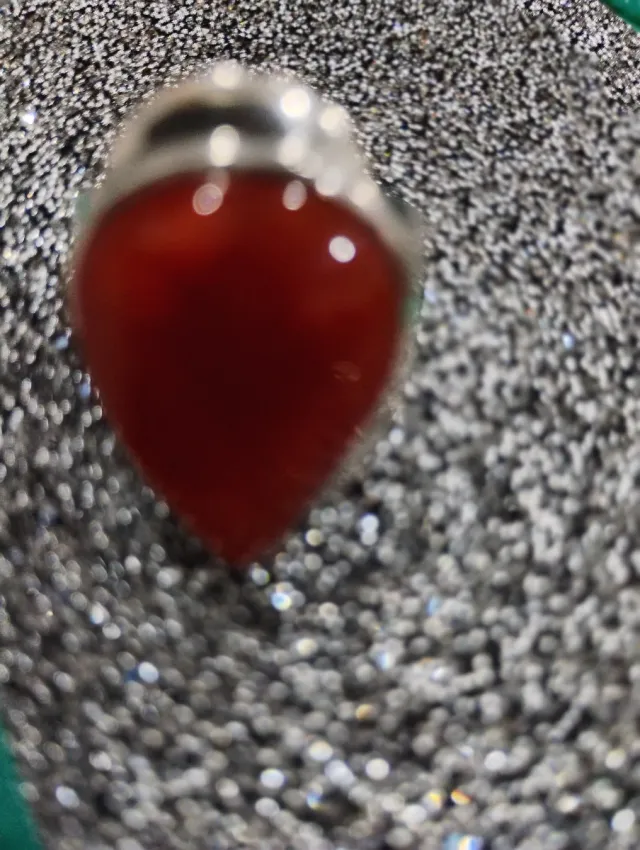 Anillo Plata y Piedra Cornalina